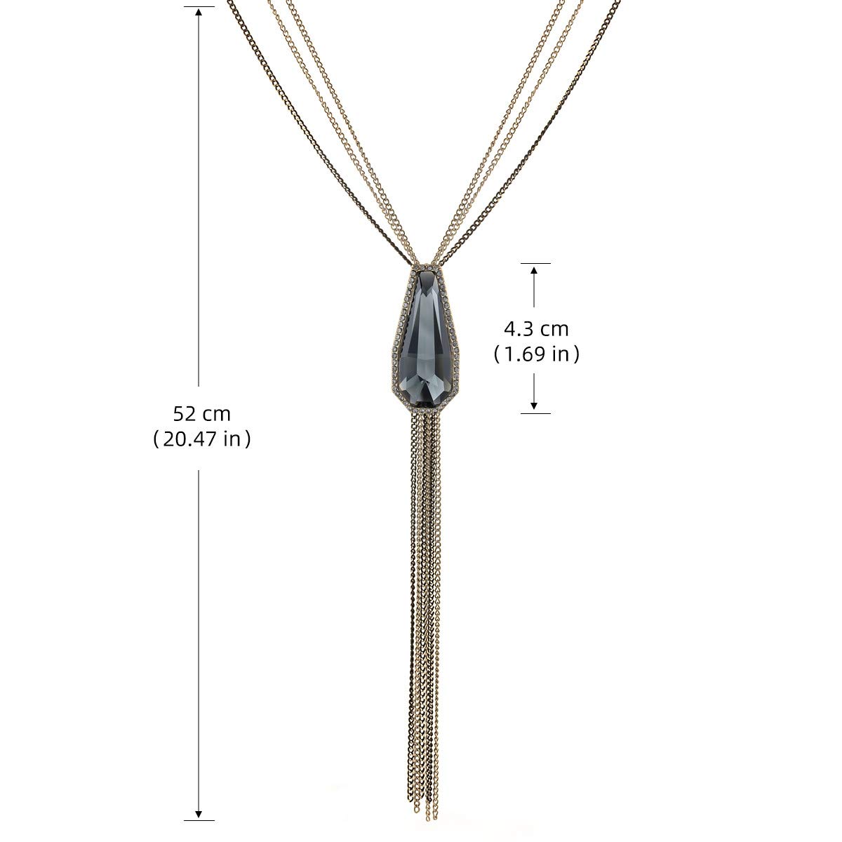 Elegant Women's Mecool Crystal Pendant Necklace for Parties & Gifts