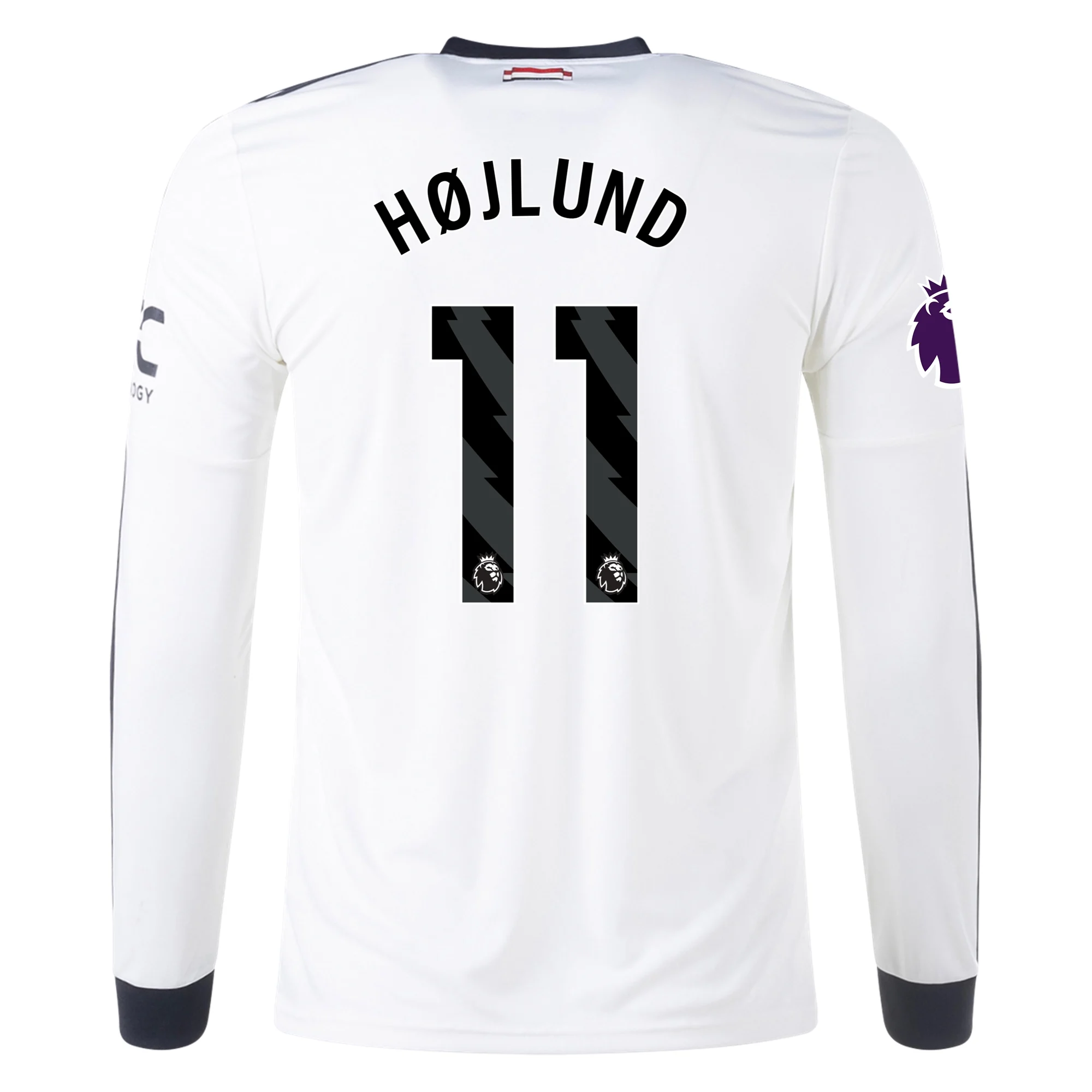 Adidas Manchester United Rasmus Hojlund Third Long Sleeve Jersey with EPL Patch 2024-2025 - Off White | Authentic Football Shirt for Fans & Match Days
