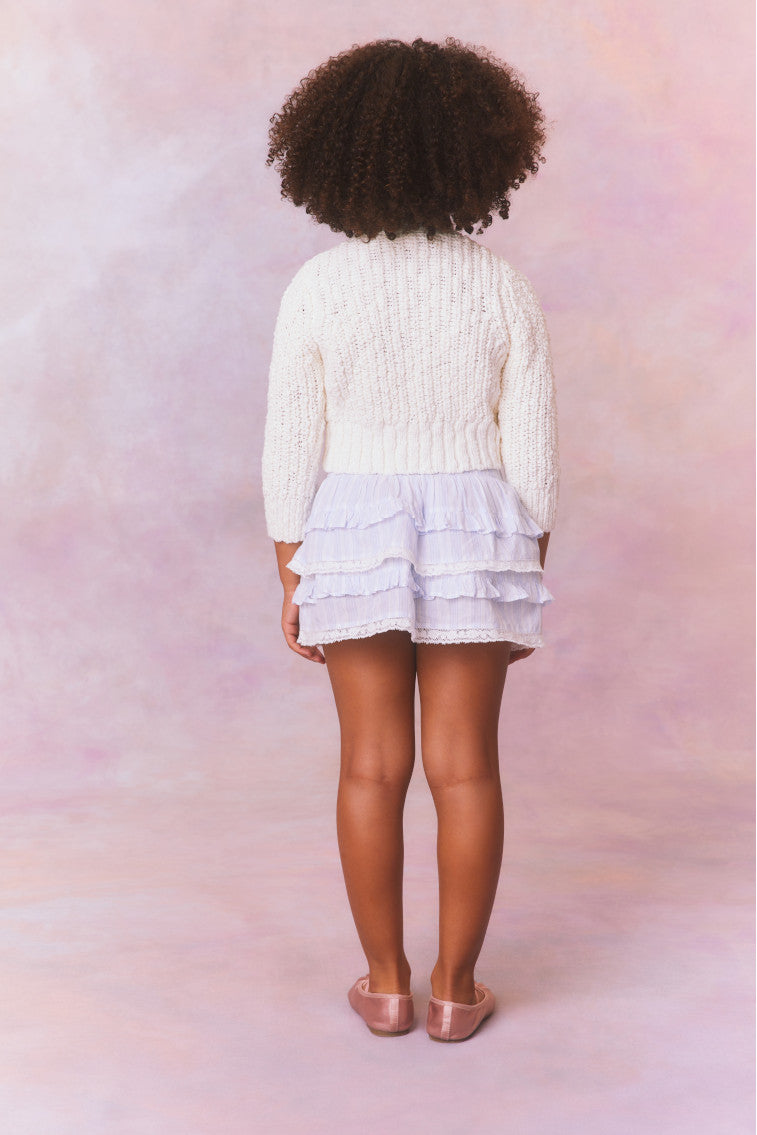 Girls Menna Bow Cardigan - Stylish Knit Sweater for Kids | Perfect for School, Parties & Casual Outfits