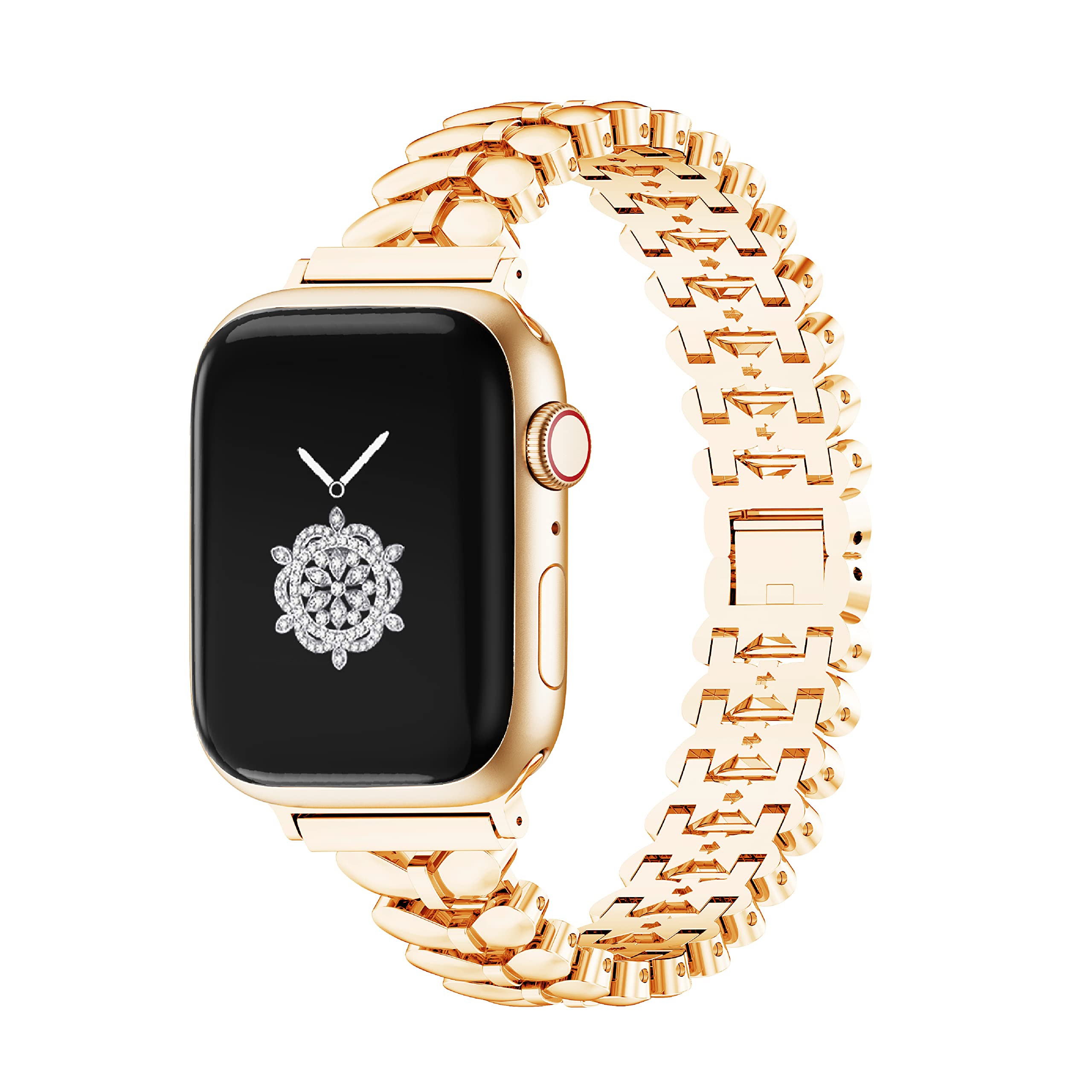 Kolgios 38mm 40mm 41mm 42mm 44mm 45mm 46mm Women's Fashion Smartwatch Band - Compatible with Apple Watch Series 10/9/8/7/6/SE/5/4 - Stylish Replacement Bracelet Strap for iWatch - Perfect Gift for Her - Ideal for Workouts, Office Wear & Everyday Fashion Accessory