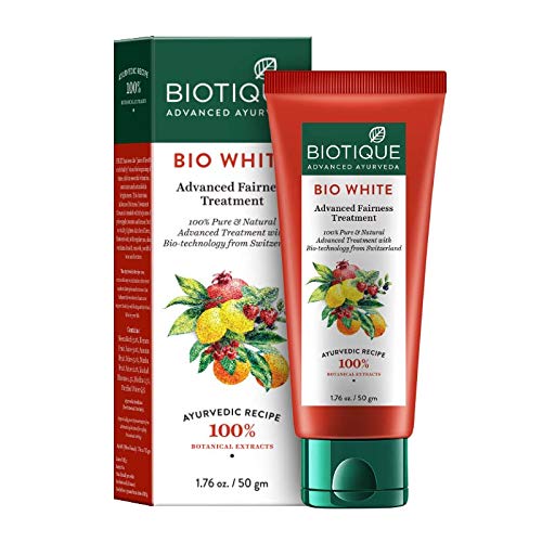 Biotique Bio Wheat Germ Firming Night Cream for Face & Body - 50g for Normal to Dry Skin | Hydrating & Anti-Aging | Perfect for Nighttime Skincare Routine    Biotique Bio White Advanced Fairness Treatment Cream - 50g | Brightening & Even Skin Tone | Ideal for Daily Use & Glowing Complexion