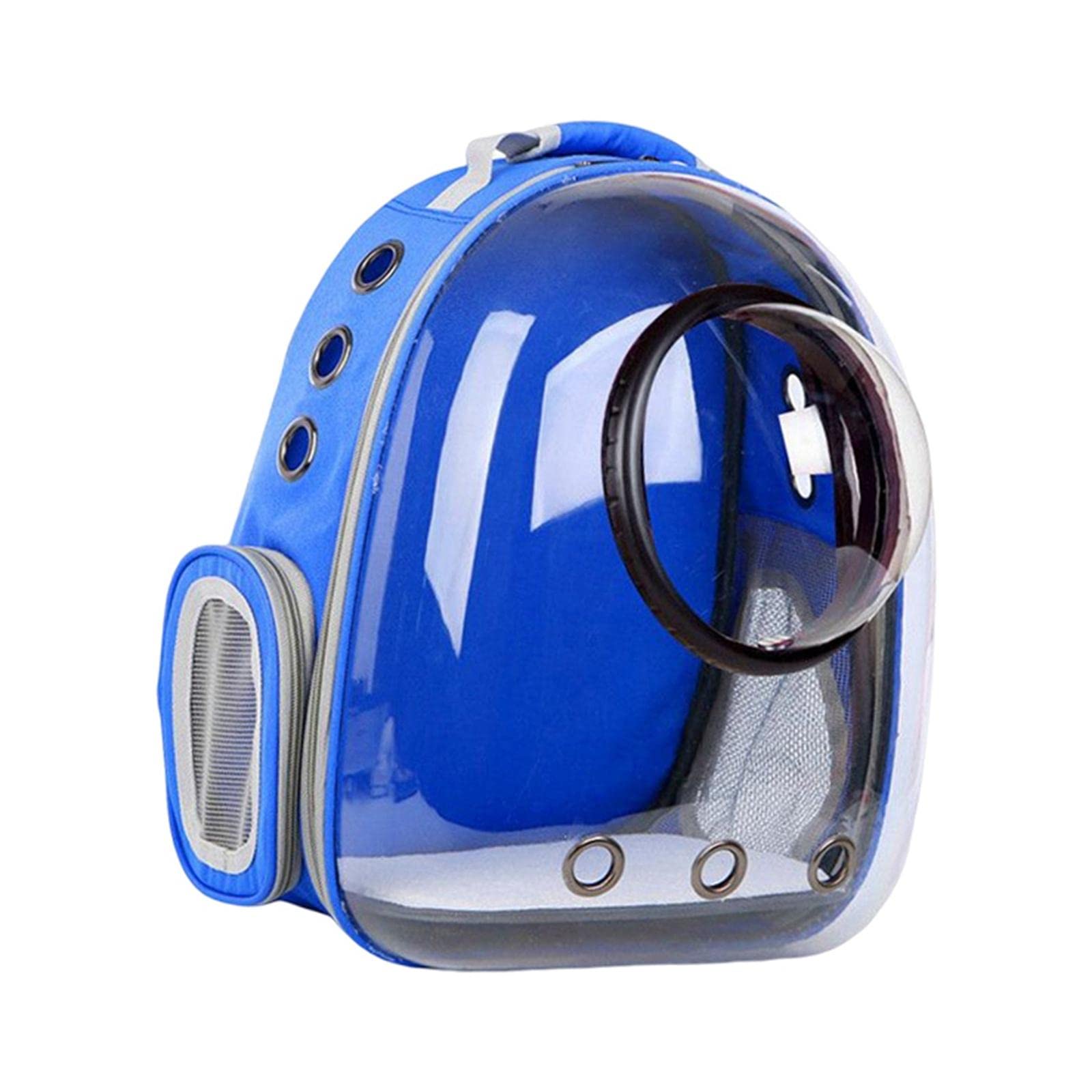 Enakshi Transparent Pet Backpack Carrier - Breathable Travel Bag for Small Dogs & Cats - Outdoor Hiking, Camping, Airplane Travel (Dark Blue) | Pet Supplies | Perfect for Vet Visits & Daily Adventures