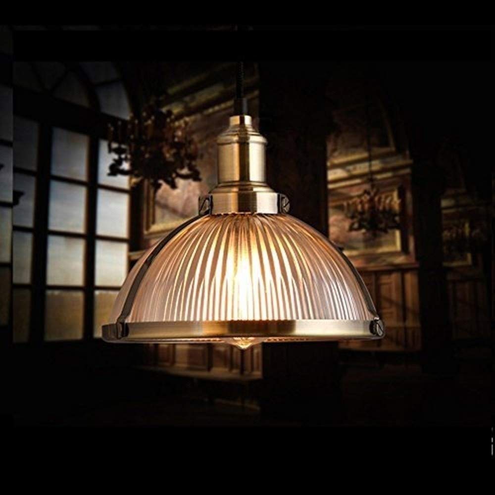 Vintage Industrial Glass Pendant Lamp - Adjustable 180cm Hanging Light Fixture for Restaurants, Bars, Lofts & Cloakrooms | Retro Single Head Chandelier with Flush Mount Option | Perfect for Dining Rooms, Entryways & Commercial Spaces