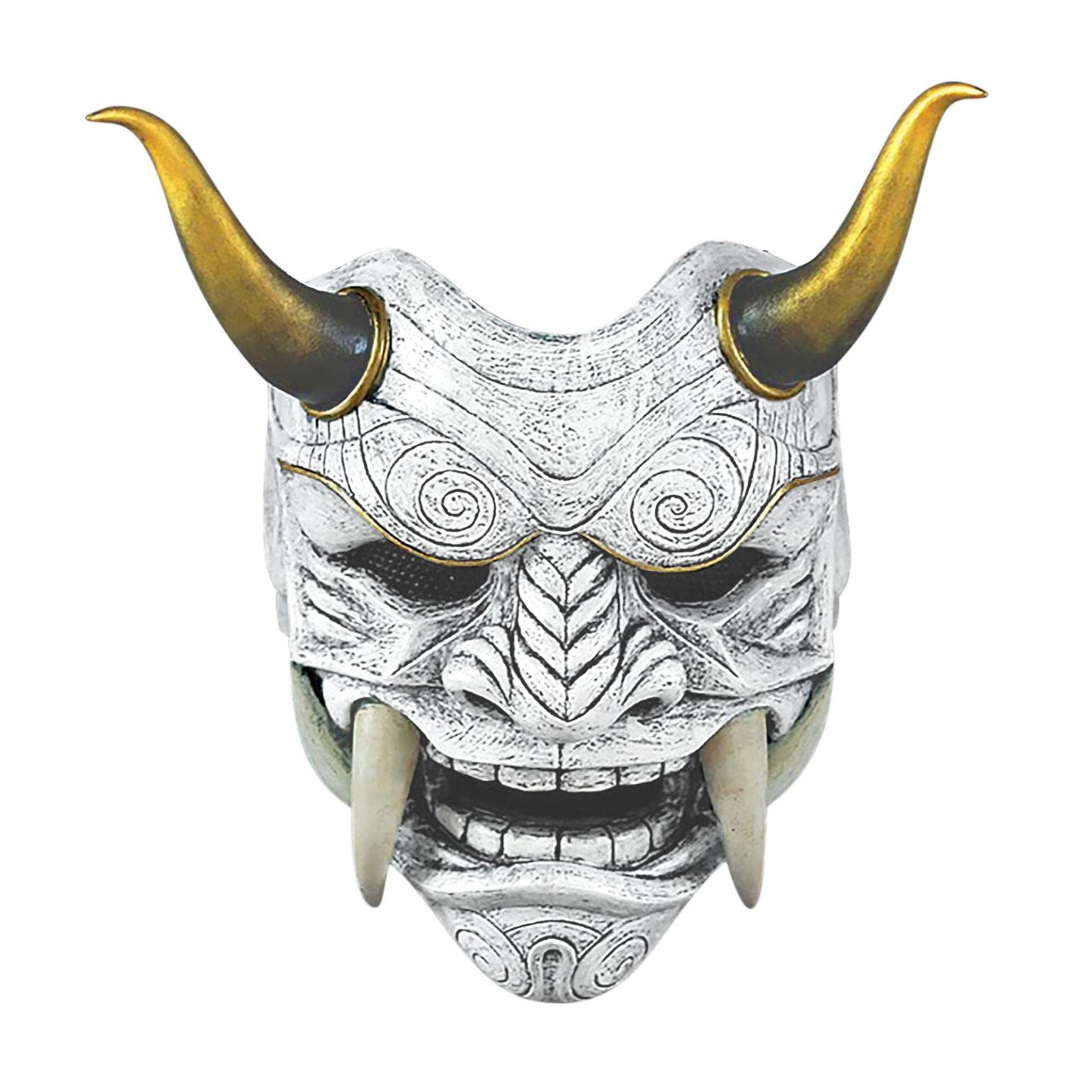 Japanese Samurai Mask - Latex Ghost Ninja Assassin Mask for Halloween Costume & Cosplay | Perfect for Cosplay Events, Halloween Parties, and Themed Gatherings