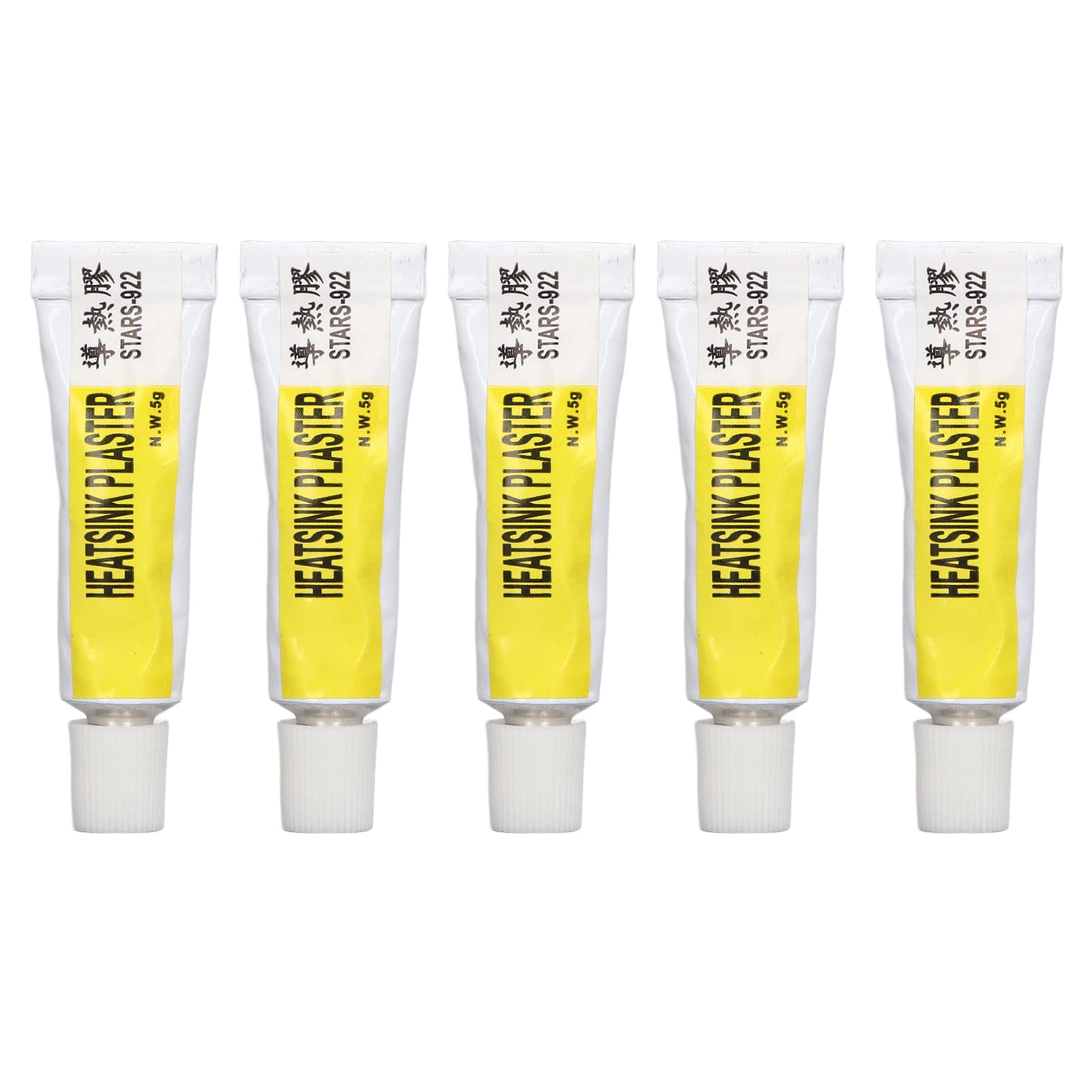 5PCS High-Performance CPU Thermal Paste - 300℃ Heat Resistant, Insulated Thermal Silicone Grease for 3D Printers, PCs & Laptops - Strong Adhesion & Bonding Thermal Compound for Efficient Heat Dissipation - Perfect for Gaming Rigs, Overclocking & Electronics Cooling