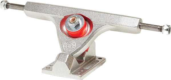 Caliber III 9/44mm Wide Raked Raw Skateboard Trucks with Shims - Set of 2 - Perfect for Street Skating and Downhill Riding