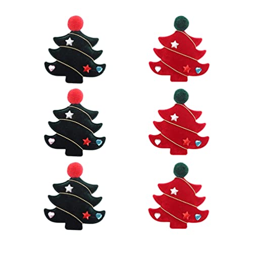 6Pcs Christmas Hair Clips Set - Cute Xmas Tree & Snowman Snap Barrettes Hairpins for Girls, Women & Kids | Holiday Party Hair Accessories & Hair Decoration (Great for Christmas Photos, School Plays & Festive Gatherings)