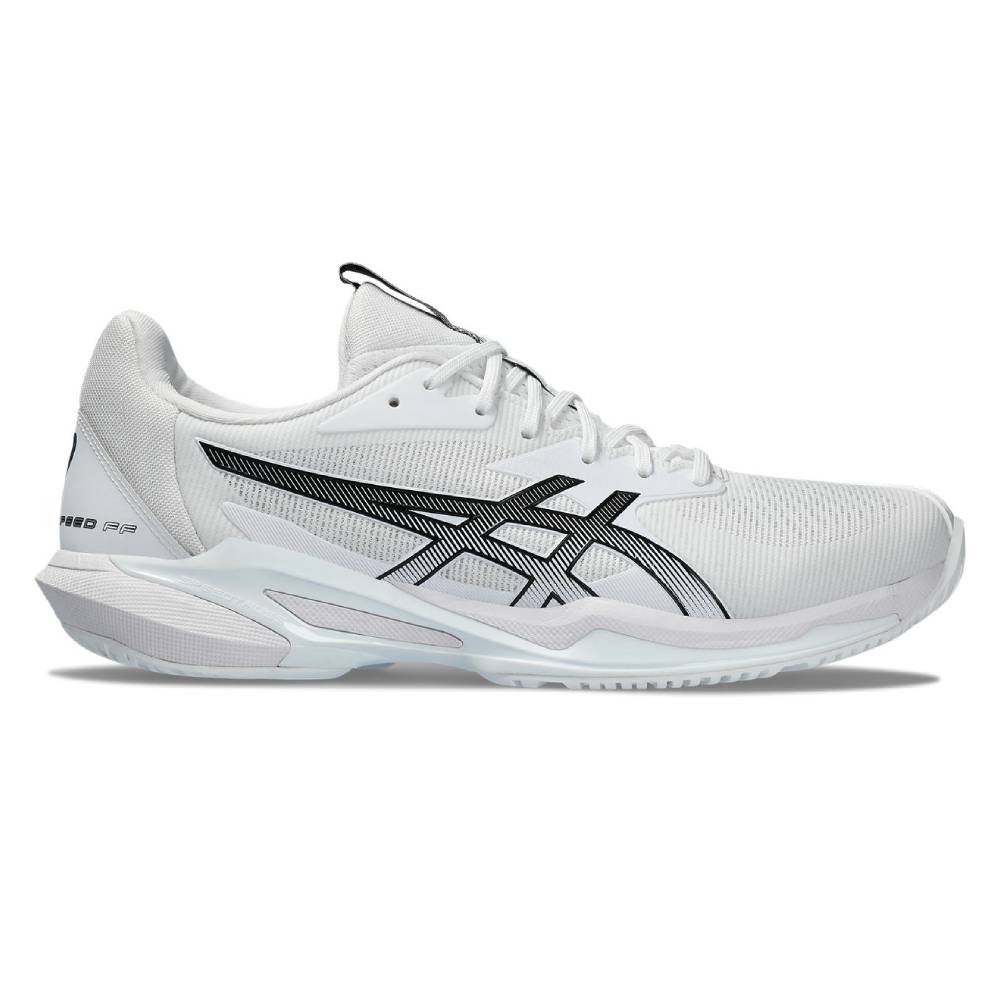 ASICS Solution Speed FF 3 Men's Tennis Shoes - Lightweight Performance Court Shoes for Men (White/Black) | Ideal for Competitive Tennis Matches & Training Sessions