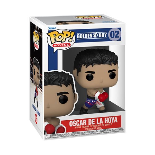 Oscar De La Hoya Boxing Pop! Vinyl Figure Collectible - Perfect for Boxing Fans, Sports Memorabilia Collections & Home Office Decor