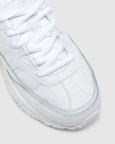 FILA Junior Graduate White Sneakers for Kids - Comfortable & Stylish School Shoes for Boys & Girls - Perfect for Running, Gym Class & Everyday Wear