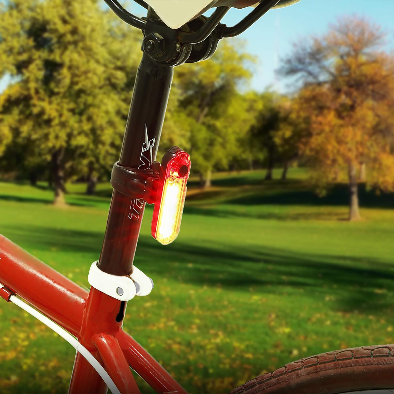 Rechargeable Bike Tail Light 2 Pack - Red Rear Bicycle Light for Night Riding, Long Battery Life, Easy Installation for Bikes, Trailers & Helmets | Perfect for Commuting, Cycling Safety & Outdoor Adventures