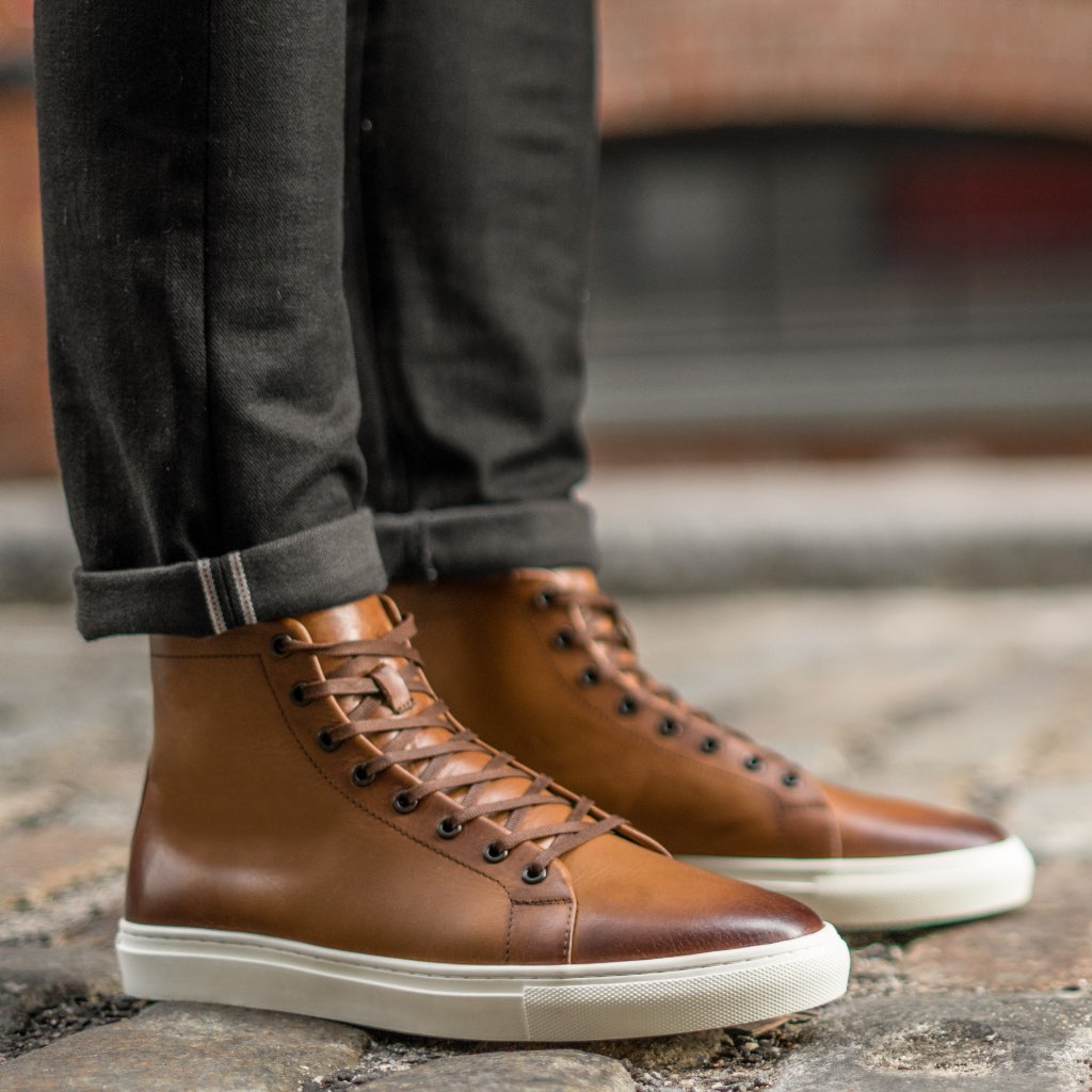 Premier High Top Sneakers for Women - Comfortable Toffee Brown Casual Shoes for Walking, Running & Everyday Wear