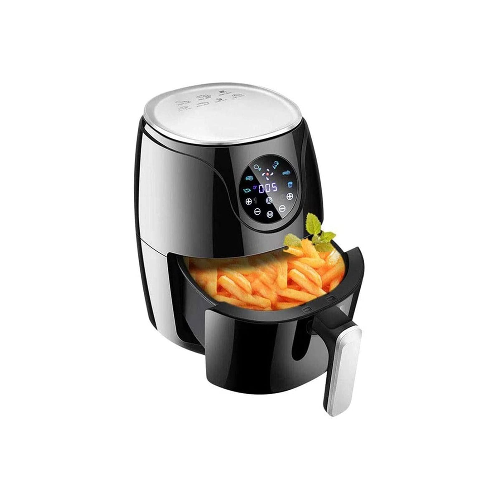 6-in-1 Air Fryer with One-Touch Programs - 5.8 Quart Capacity for Air Frying, Roasting, Broiling, Baking, Reheating & Dehydrating | Perfect for Healthy Cooking, Meal Prep & Family Dinners