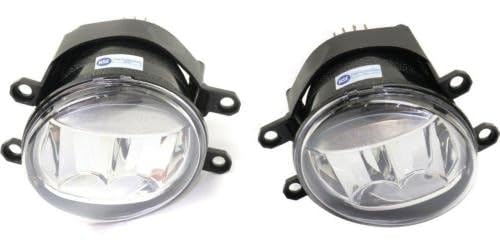 Go-Parts CAPA Certified Pair of Fog Lights for 2013-2022 Lexus ES300h - Left & Right Replacement (LX2592113C/LX2593113C) - Perfect for Night Driving & Bad Weather Visibility