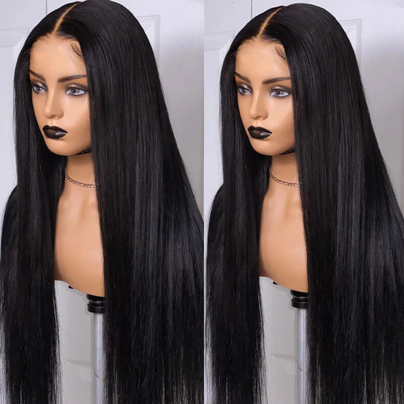 Eullair Kim K 2x6 Lace Closure Wig - Deep Part Human Hair Wig with Transparent Lace for All Hair Textures | Perfect for Daily Wear, Parties & Special Occasions