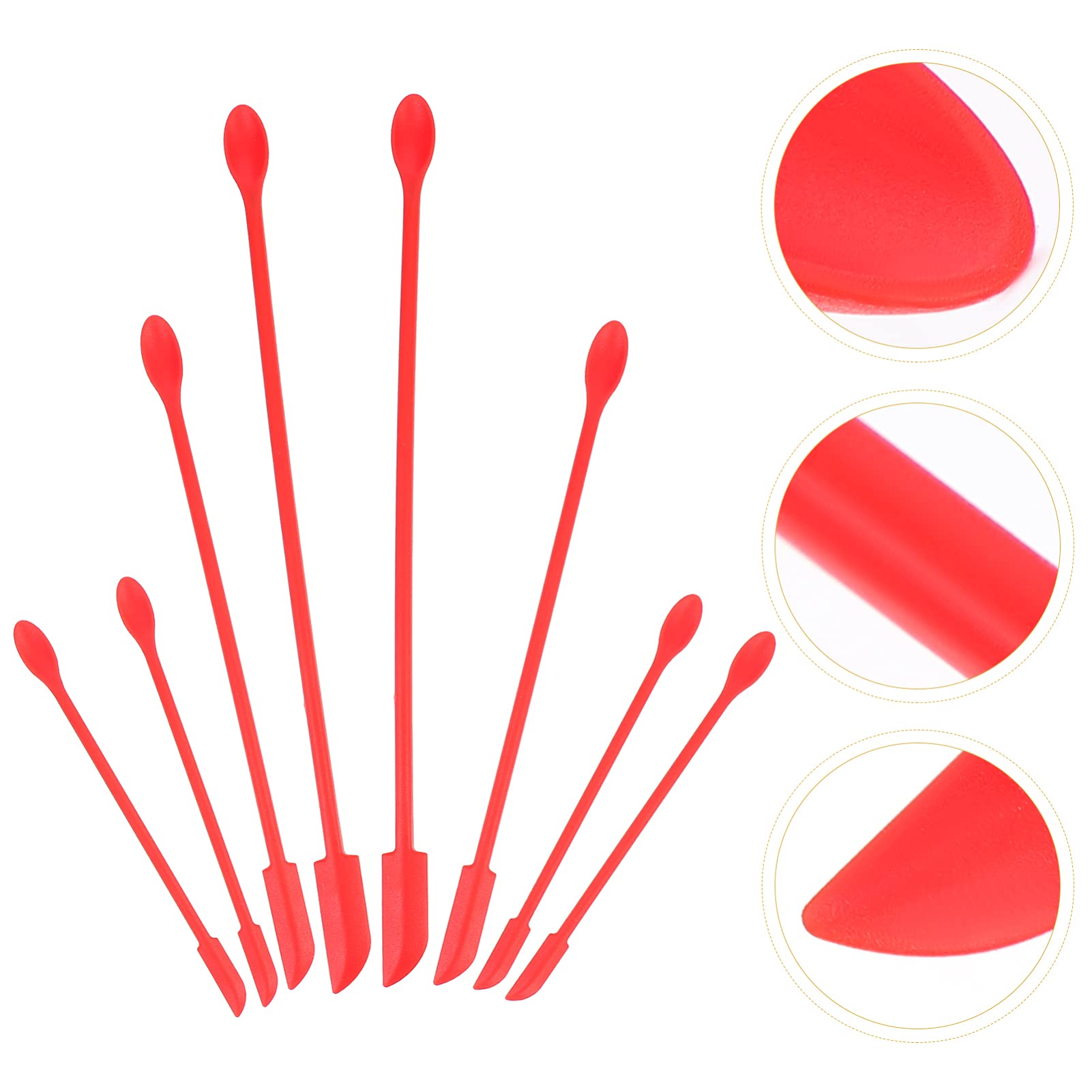 24-Piece Silicone Spatula Set - Small Makeup & Kitchen Scrapers for Cosmetics, Jars & Cooking - Non-Stick, Heat-Resistant Tools for Baking, Mixing & Beauty Application