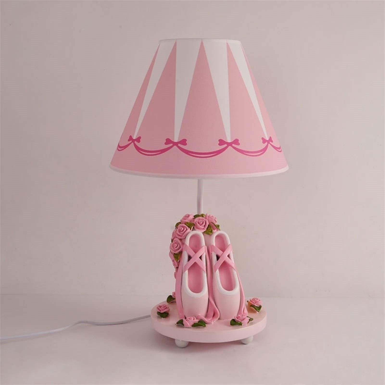 Pink Ballet Shoes Floor Lamp for Girls - Princess Themed Children's Room, Bedroom & Living Room Lighting - Adjustable Standing Desk Lamp with Pink Lampshade | Perfect for Bedside, Nursery Decor & Study Area