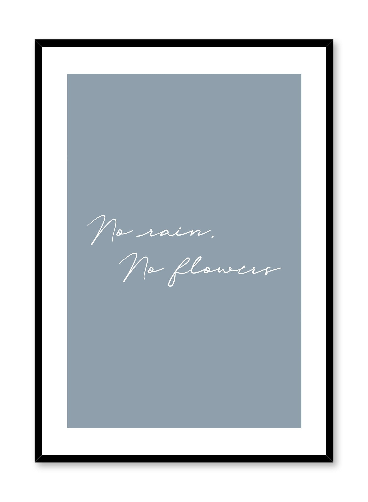 No Rain in Blue - Premium Quality Poster for Home & Office Decor | Wall Art for Living Room, Bedroom, or Gift