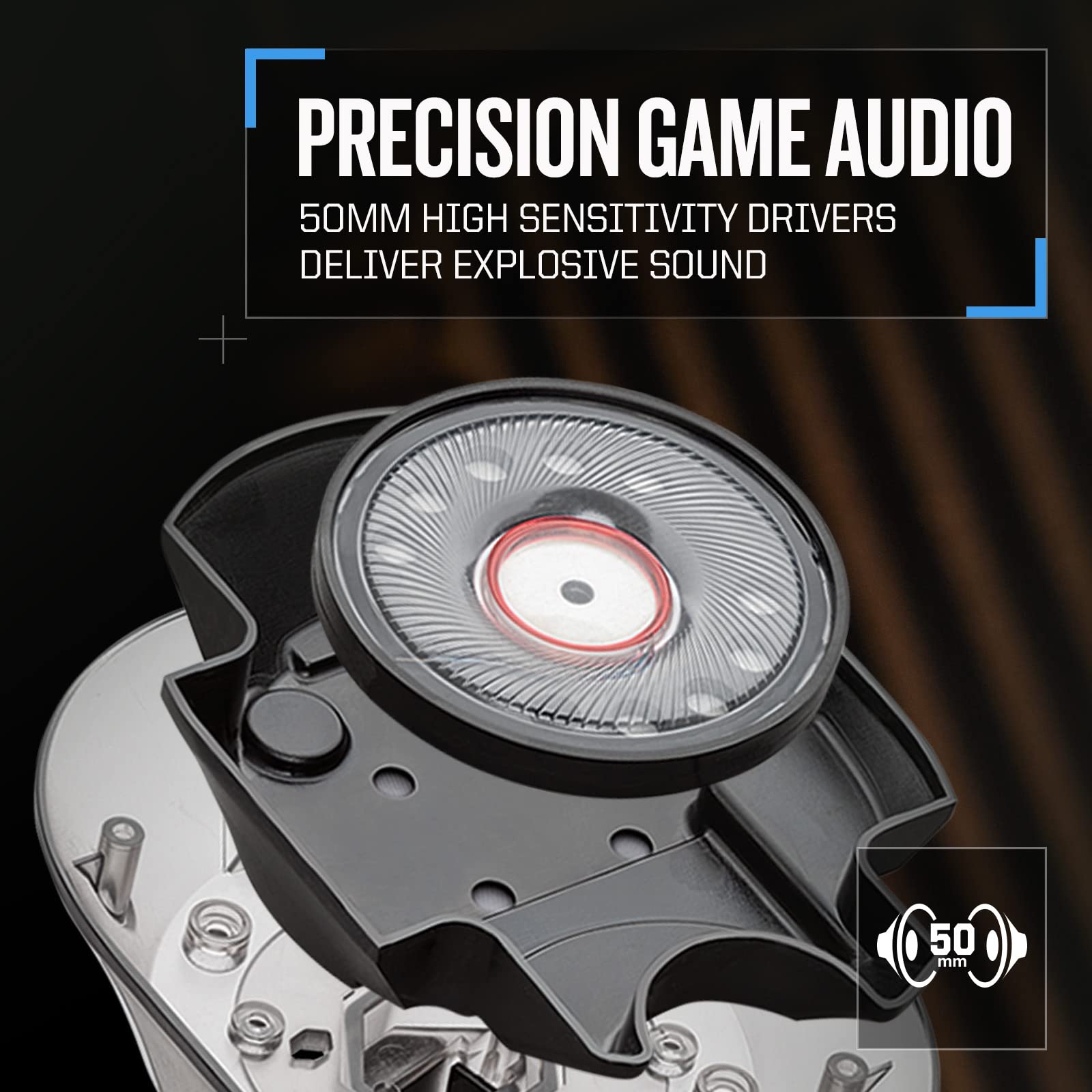 RIG 500 PRO HS GEN 2 Professional Gaming Headset for PS5, PS4 & Nintendo Switch - 50mm Speaker Drivers with Flip-to-Mute Mic - White - Perfect for Competitive Gaming & Immersive Console Play