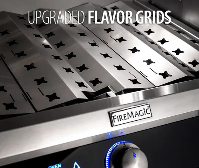 Fire Magic E790i 36-Inch 3-Burner Built-In Gas Grill with Rotisserie Kit & Digital Thermometer - Echelon Diamond Series for Outdoor Kitchen & Backyard BBQ