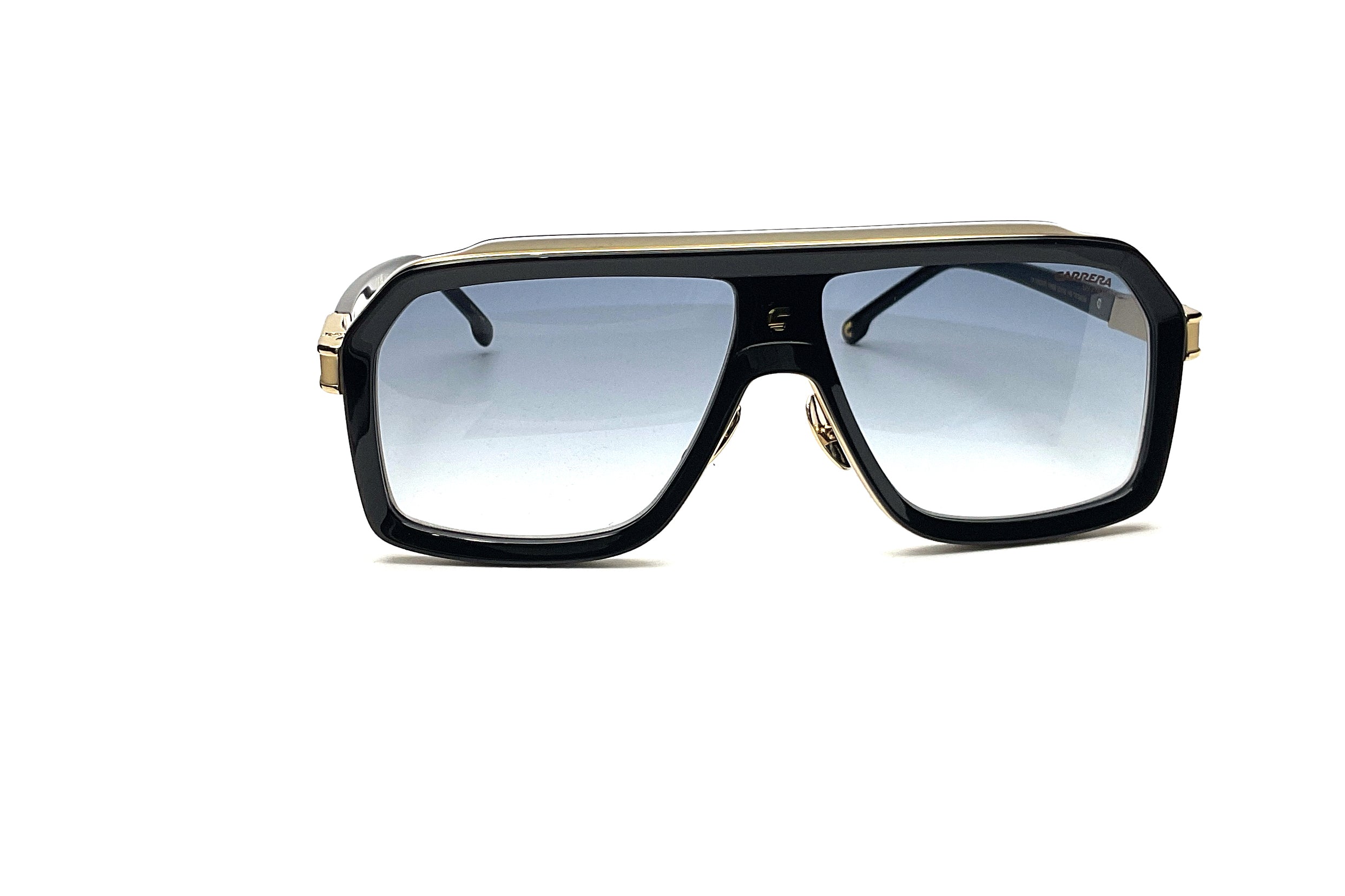 Carrera CA 1053 Sunglasses - Black & White Aviator Style for Men & Women - Perfect for Driving, Outdoor Sports & Fashion Accessories