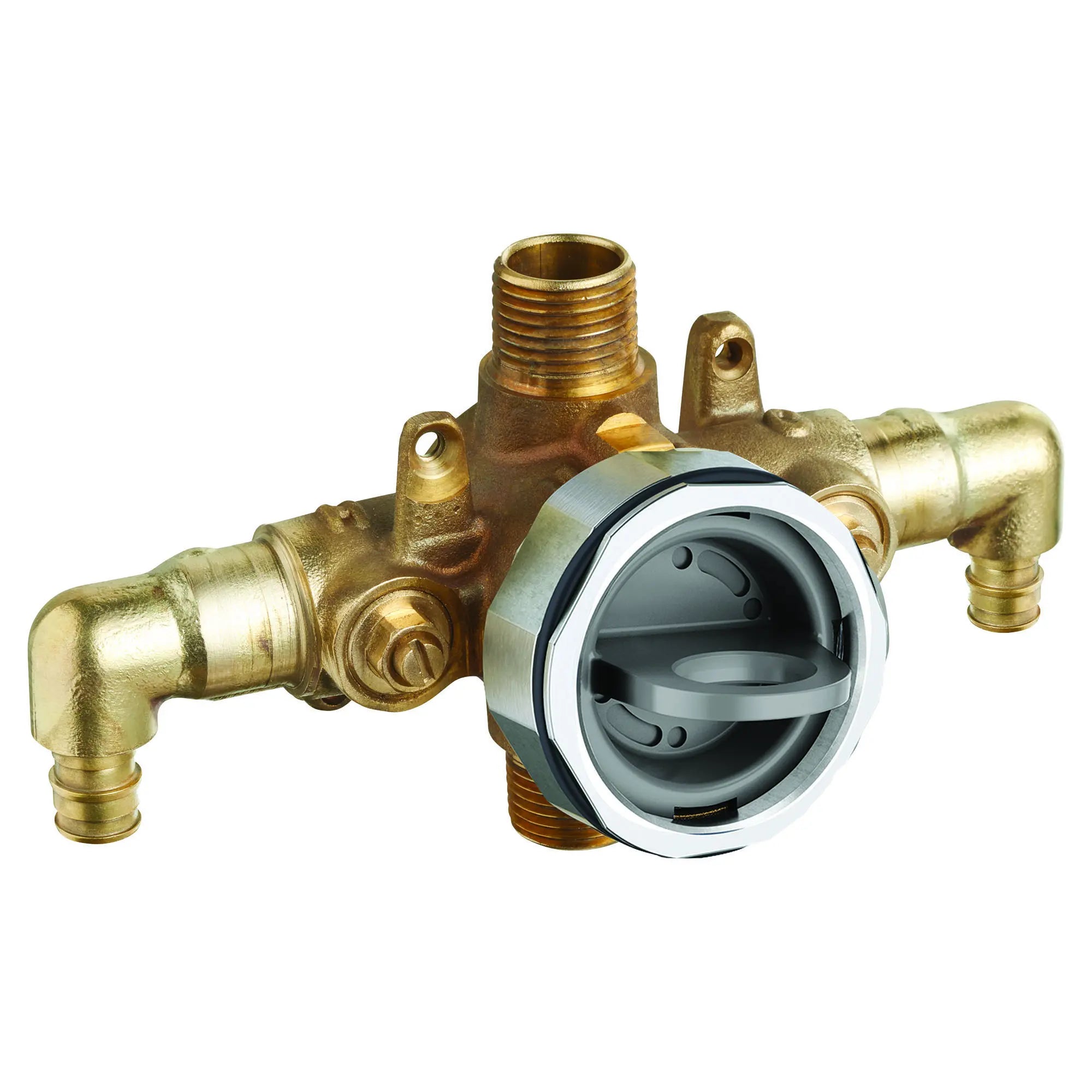 Flash® Universal Shower Rough-In Valve with PRX Inlet Elbows & Screwdriver Stops - Cold Expansion System Compatible - Perfect for Bathroom Renovations and New Construction Installations