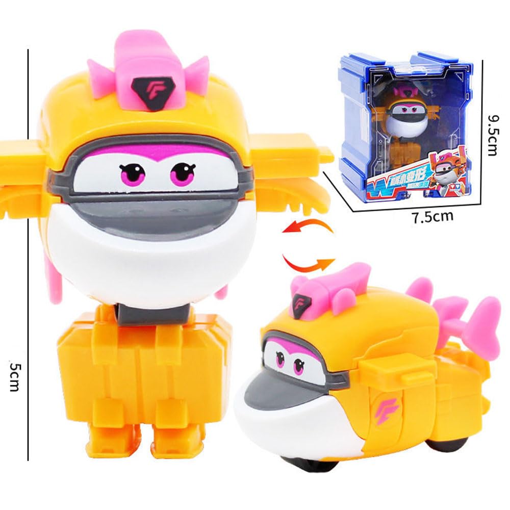 Super Wings Tichy Deformation Robot Toy - Airplane Transforming Vehicle for Kids Playtime