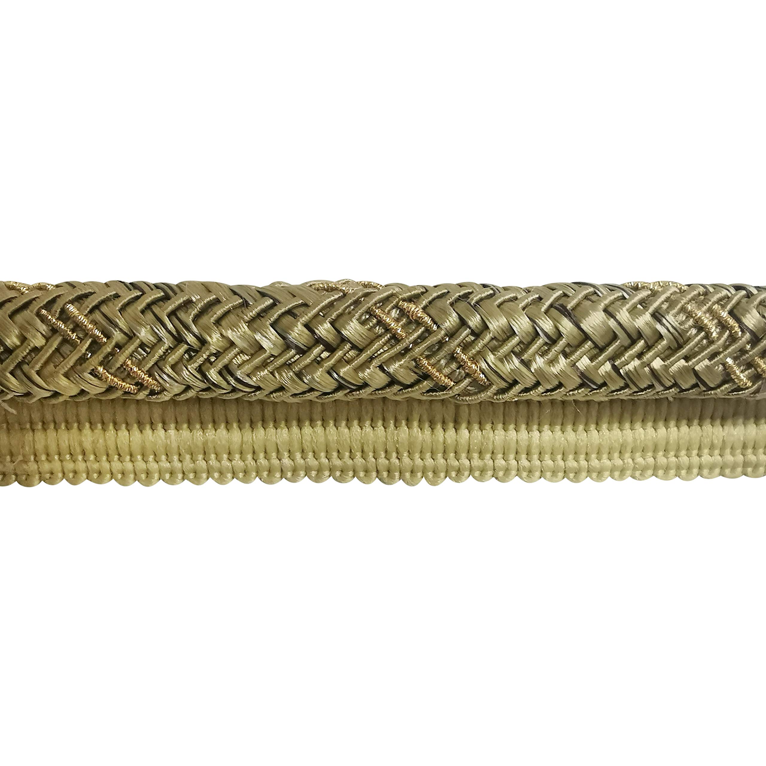 3/8-Inch Mocha Brown Cord with Lip (50 Yard Roll) - BC-10096-83/10 | Perfect for DIY Crafts, Upholstery & Home Decor Projects