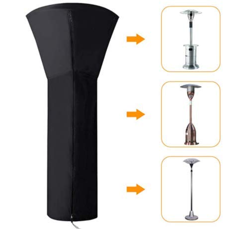 Waterproof Outdoor Patio Heater Cover - Heavy Duty Weatherproof Protection for Gas & Electric Heaters - Perfect for Backyard, Deck, and Garden Use