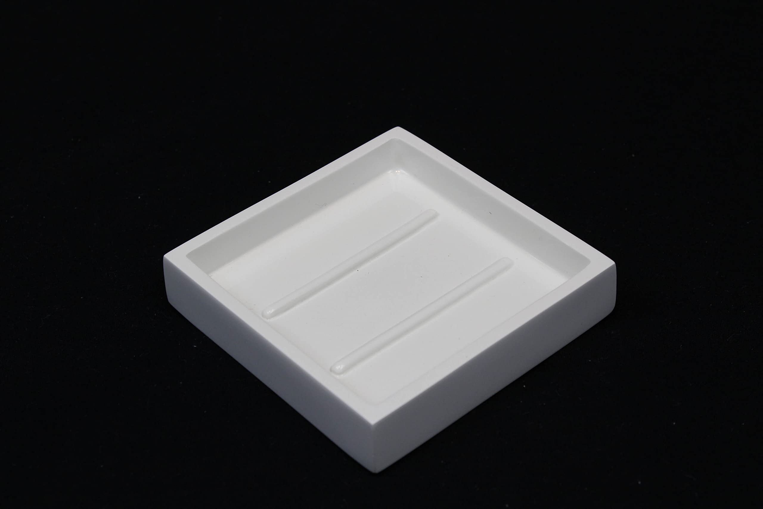 Glossy White Soap Dish - Pack of 24 (4x4 Inches) by Hospitality Source - Perfect for Hotels, Restaurants & Bathroom Organization