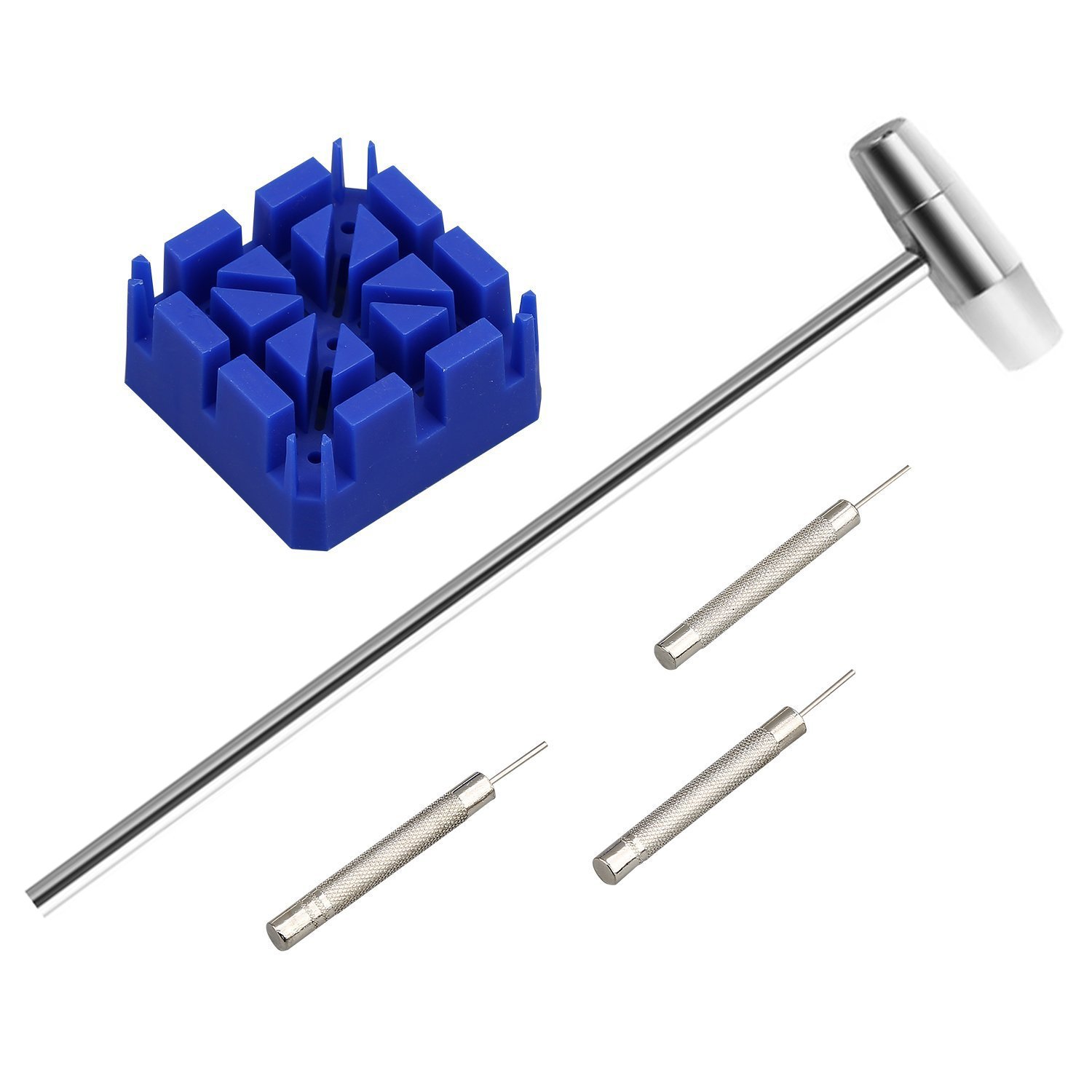 5pcs Watch Band Link Tool Kit - Stainless Steel Watch Repair Set for Adjusting & Replacing Straps - Perfect for Watchmakers & DIY Enthusiasts