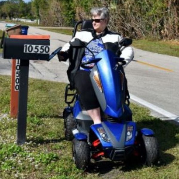 EV Rider Vita Monster 4 Wheel Mobility Scooter - Heartway S12X Electric Powerchair for Adults & Seniors | Indoor & Outdoor Use, Shopping, Travel, Park Rides