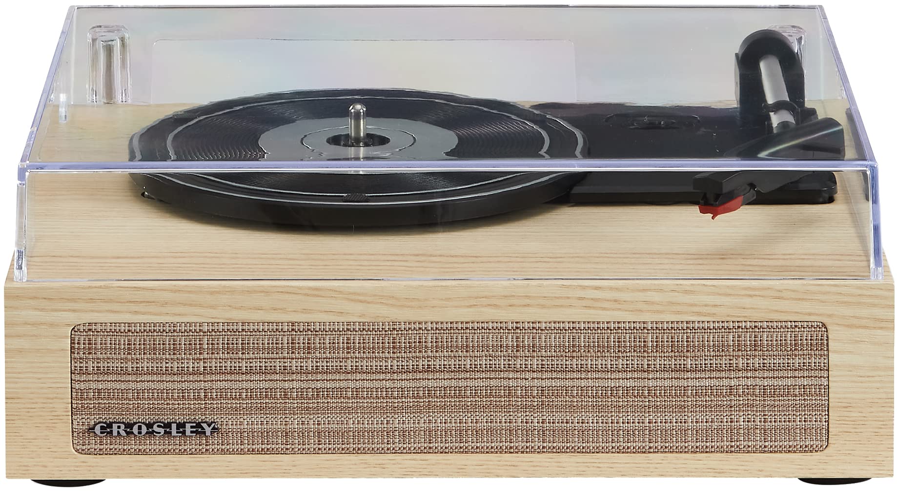 Crosley CR6042A-NA Scout 3-Speed Bluetooth Vinyl Record Player with Built-in Speakers - Natural Wood Finish | Perfect for Home, Office & Retro Music Lovers