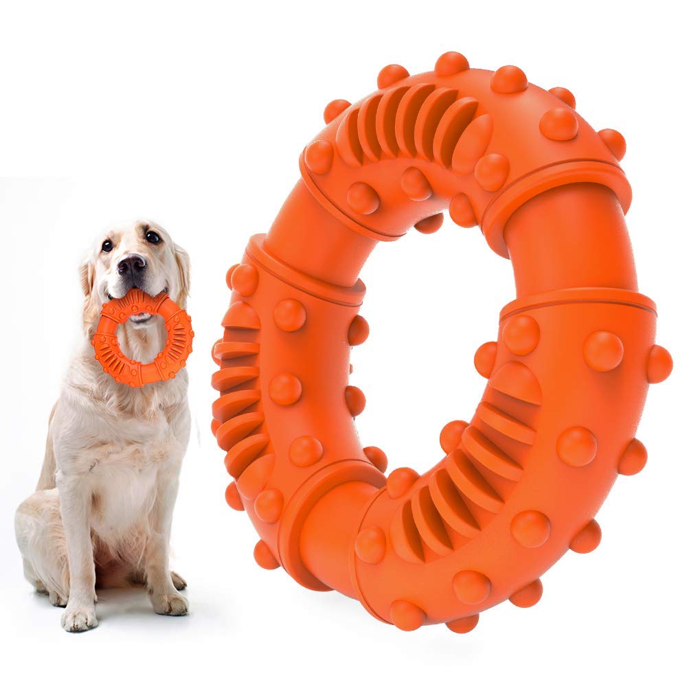**ABTOR Ultra Durable Dog Chew Toys – Tough Natural Rubber Chew Toys for Aggressive Chewers, Large Dogs & Puppies – Teething, Dental Care & Training – Fun & Safe for Indoor & Outdoor Play**