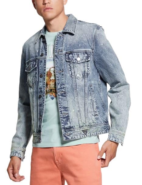 GUESS Men's Dillon Jacket - Lightweight Waterproof Windbreaker for Outdoor Activities | Hiking, Camping & Travel Jacket for Men