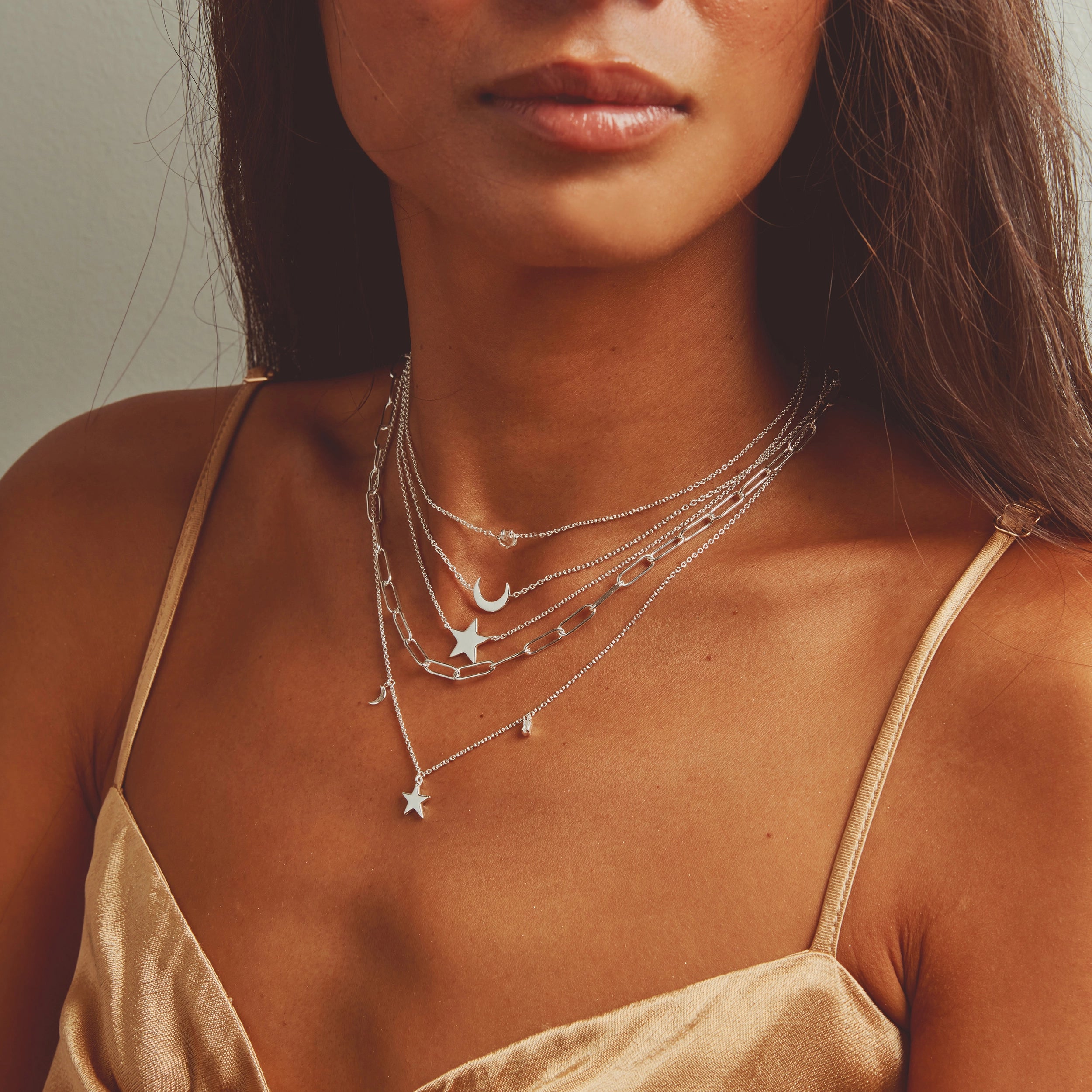 Stella Star Necklace - Sterling Silver 925 Pendant for Women, Elegant Layering Jewelry Gift for Her, Perfect for Everyday Wear & Special Occasions