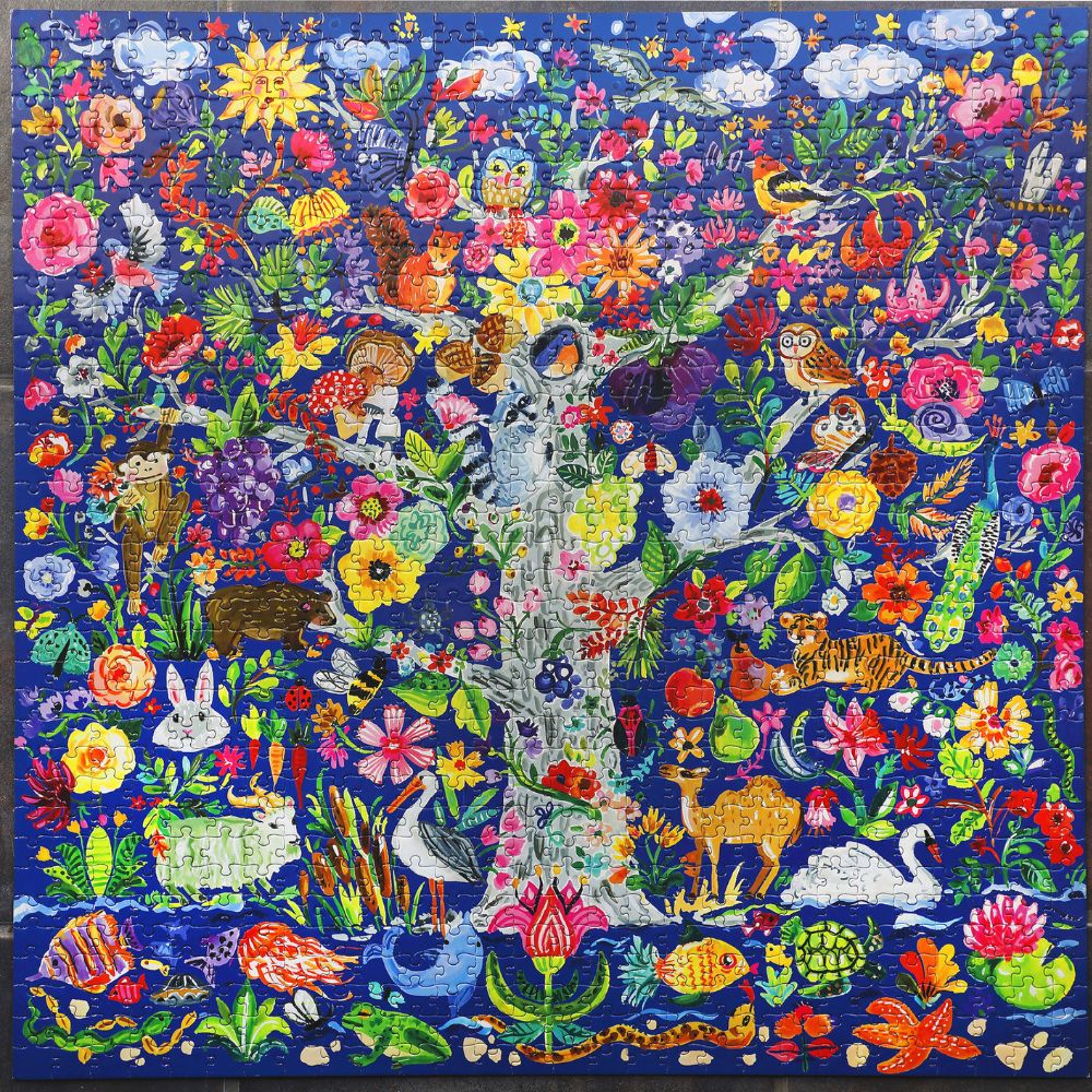 eeBoo Tree of Life 1000 Piece Jigsaw Puzzle for Adults & Families - Perfect for Family Game Nights, Stress Relief & Home Decor