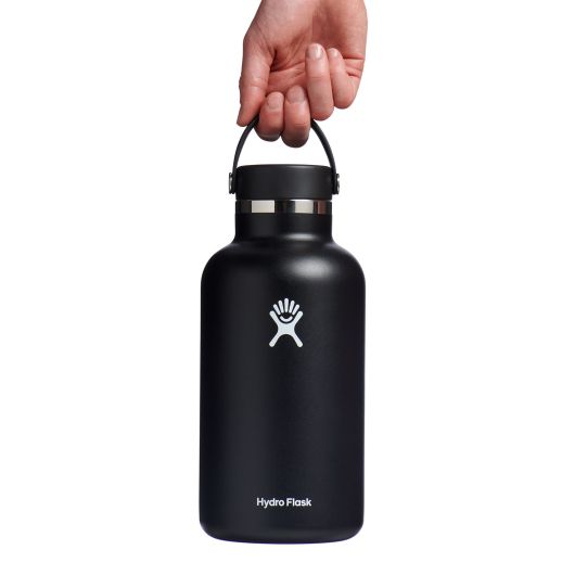 64 oz Wide Mouth Water Bottle with Straw - BPA Free, Leak Proof Stainless Steel Insulated Bottle for Gym, Hiking, Travel & Outdoor Activities