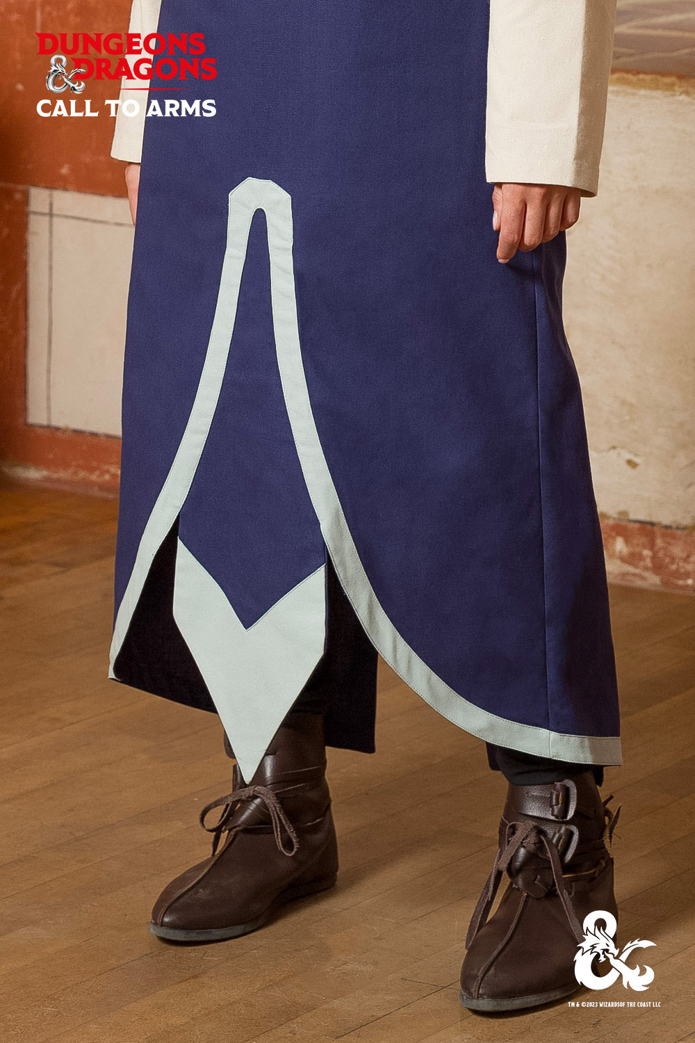 Dungeons & Dragons Cleric Tabard - Blue & Ice Blue Costume for Cosplay, LARP & Fantasy Roleplaying Games | Perfect for D&D, Halloween & Renaissance Faires