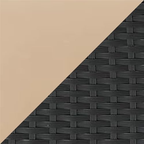 Black Rattan&beige