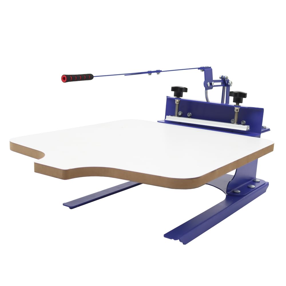 INTBUYING 1 Color Screen Printing Machine for T-Shirts - Silk Screen Printing Press Kit for DIY, Custom Apparel & Small Business - Perfect for Home Use, Craft Projects & Merchandise Printing