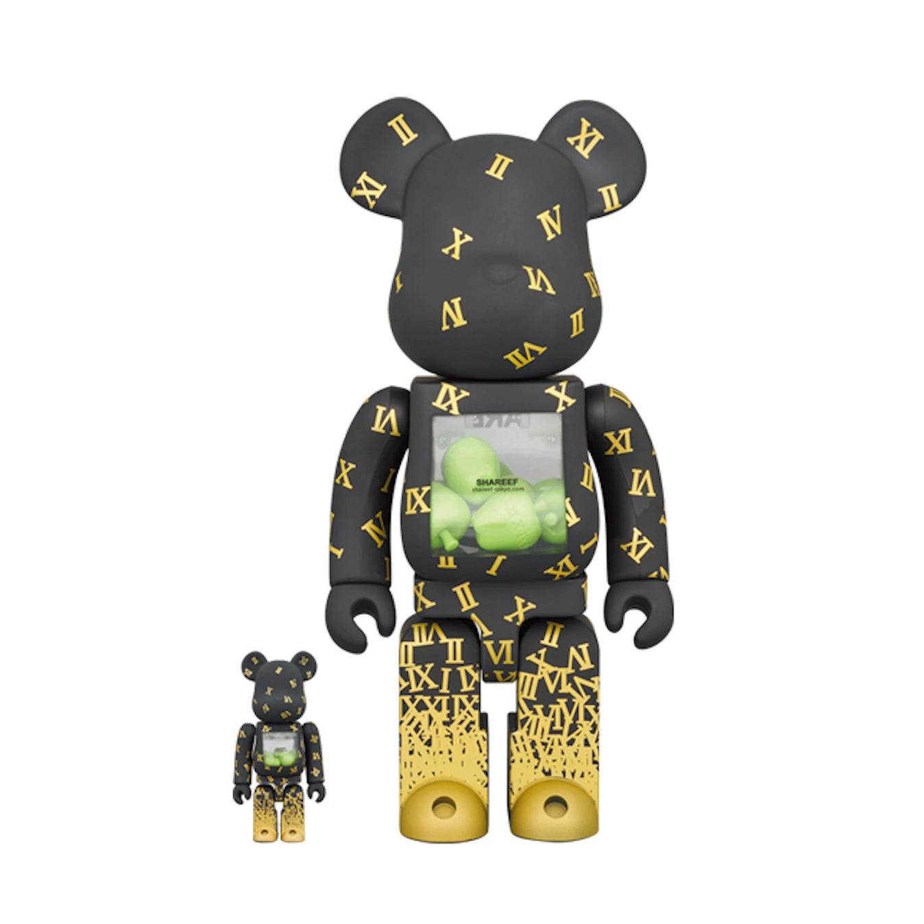 Be@rbrick Shareef 3 100% & 400% Collectible Figure Set - Limited Edition Bearbrick Vinyl Art Toy for Display & Collection - Perfect for Home Decor, Office Display, and Gift Giving