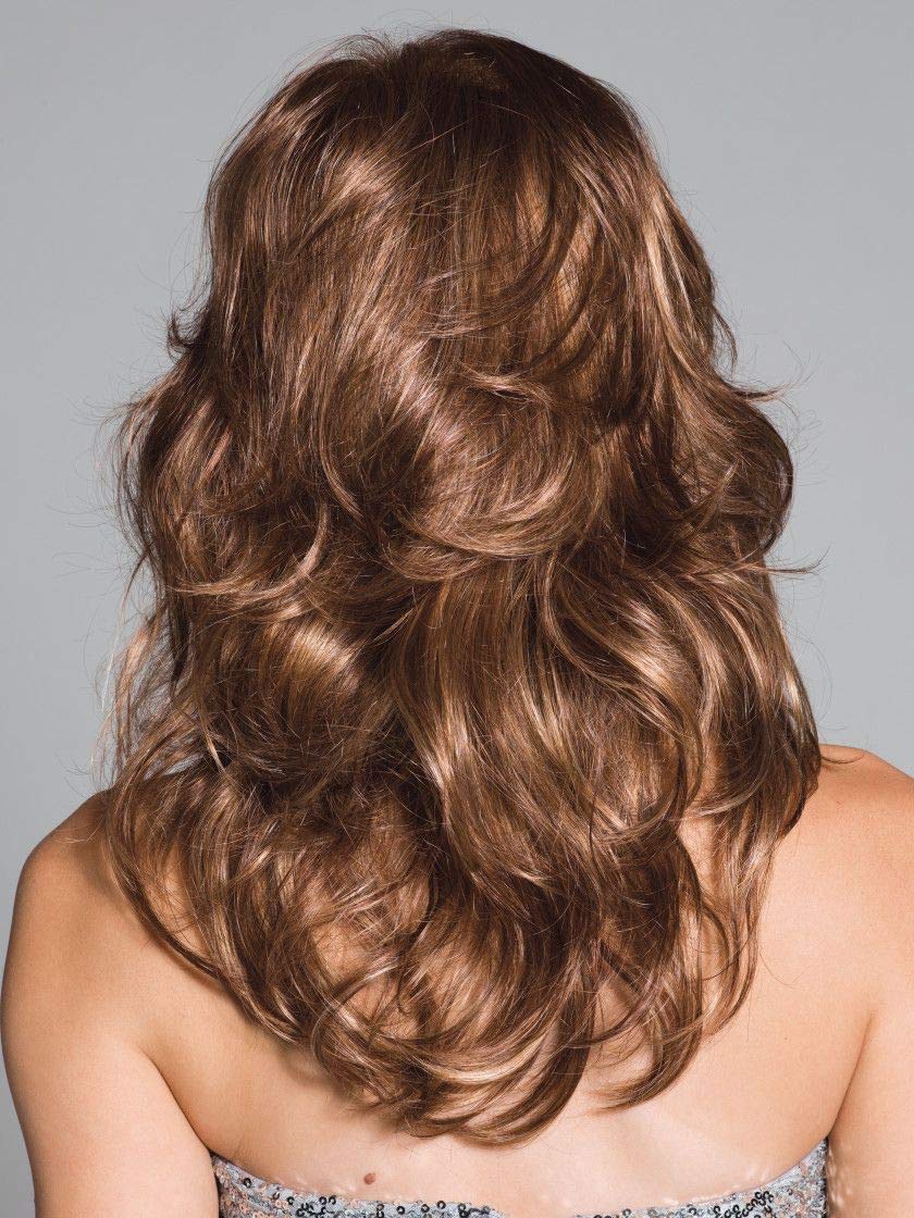 Felicity #2353 Copper Glaze Human Hair Wigs - Natural Looking Synthetic Wigs for Cosplay, Halloween & Daily Fashion