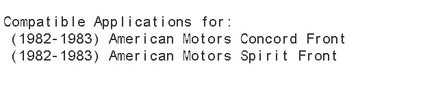 PowerSport Front Brake Kit - Semi-Metallic Brake Pads & Rotors for 1982-1983 AMC Concord & Spirit | High-Performance Braking System for Daily Commuting & City Driving