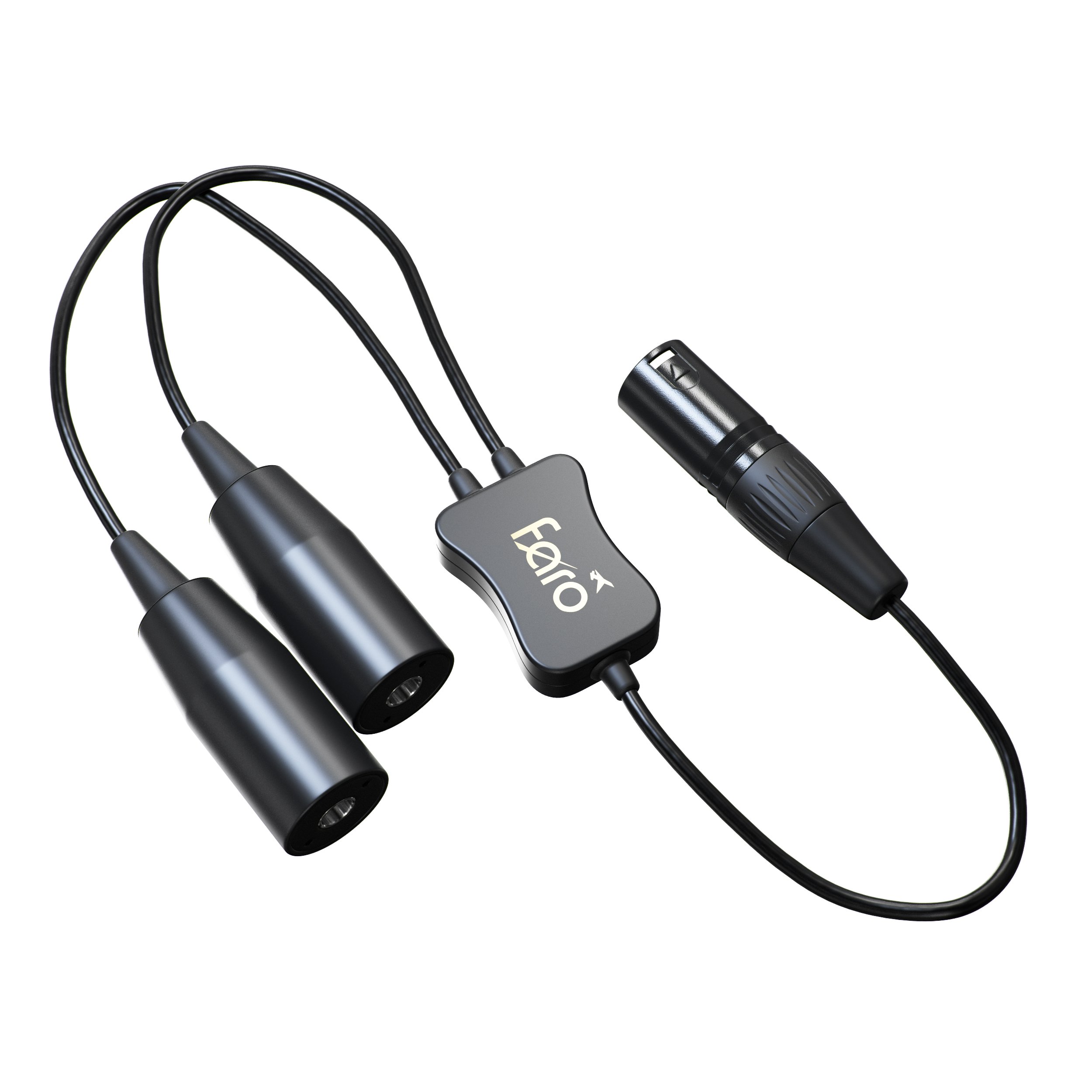 GA (Dual Plug) to Airbus XLR Pilot Headset Adapter - Professional Aviation Audio Converter for Flight Simulators & Cockpit Communication