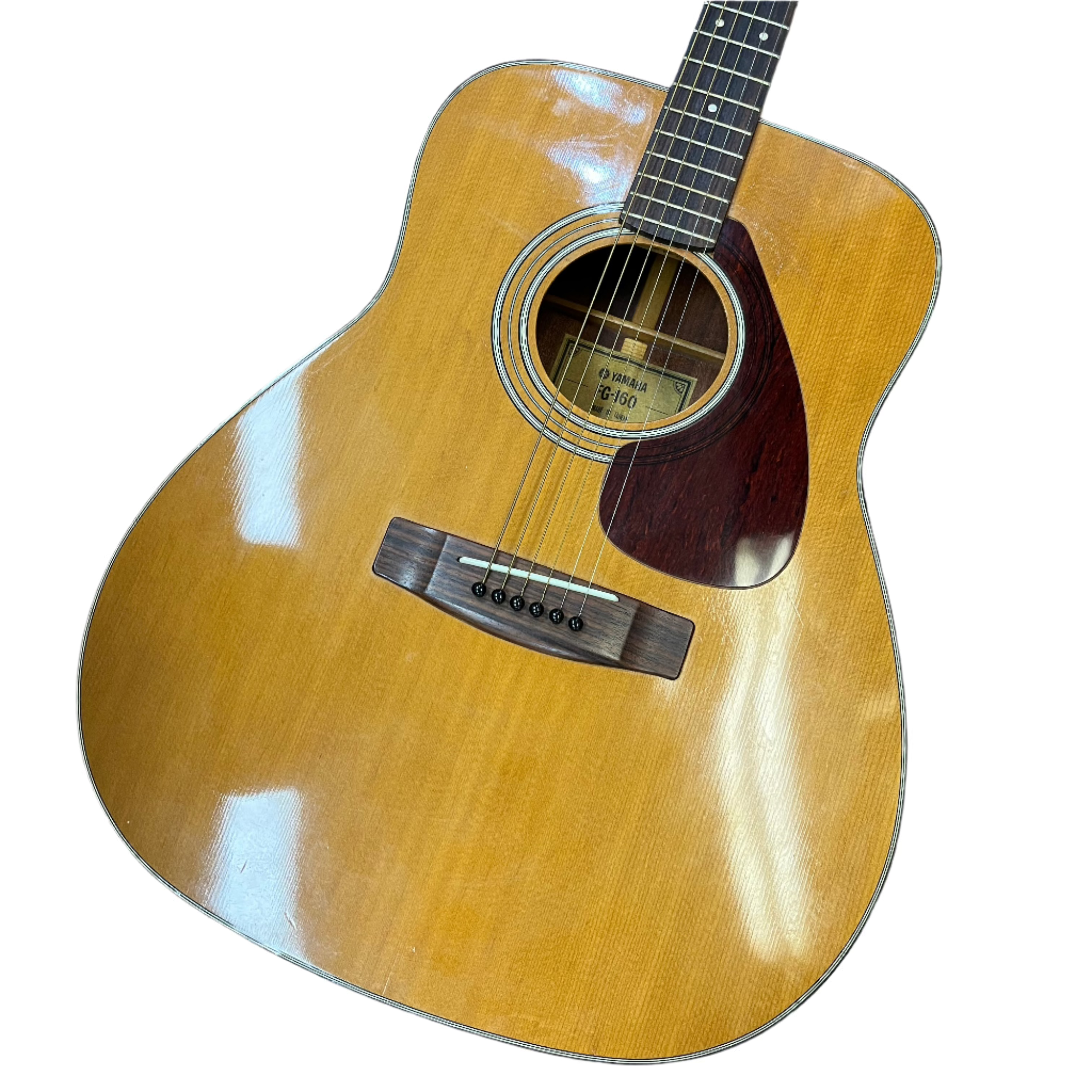 Yamaha FG160 Acoustic Guitar with Hard Case - Professional Quality for Beginners & Performers - Perfect for Home Practice, Studio Recording & Live Performances
