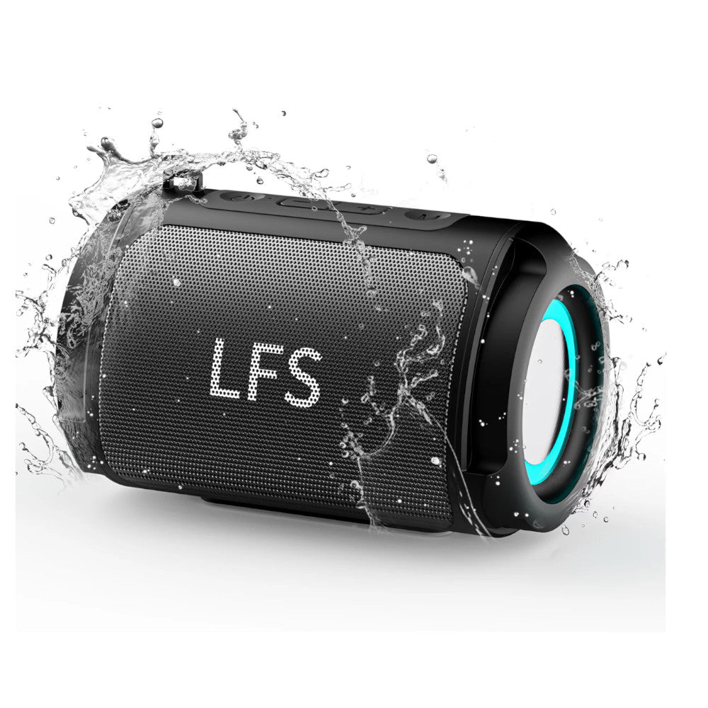 LFS BTSPEAKERV1 Bluetooth Speaker - Portable Wireless Waterproof Mini Speaker with Rich Bass, 10H Playtime - Perfect for Outdoor, Pool Party, Beach & Travel