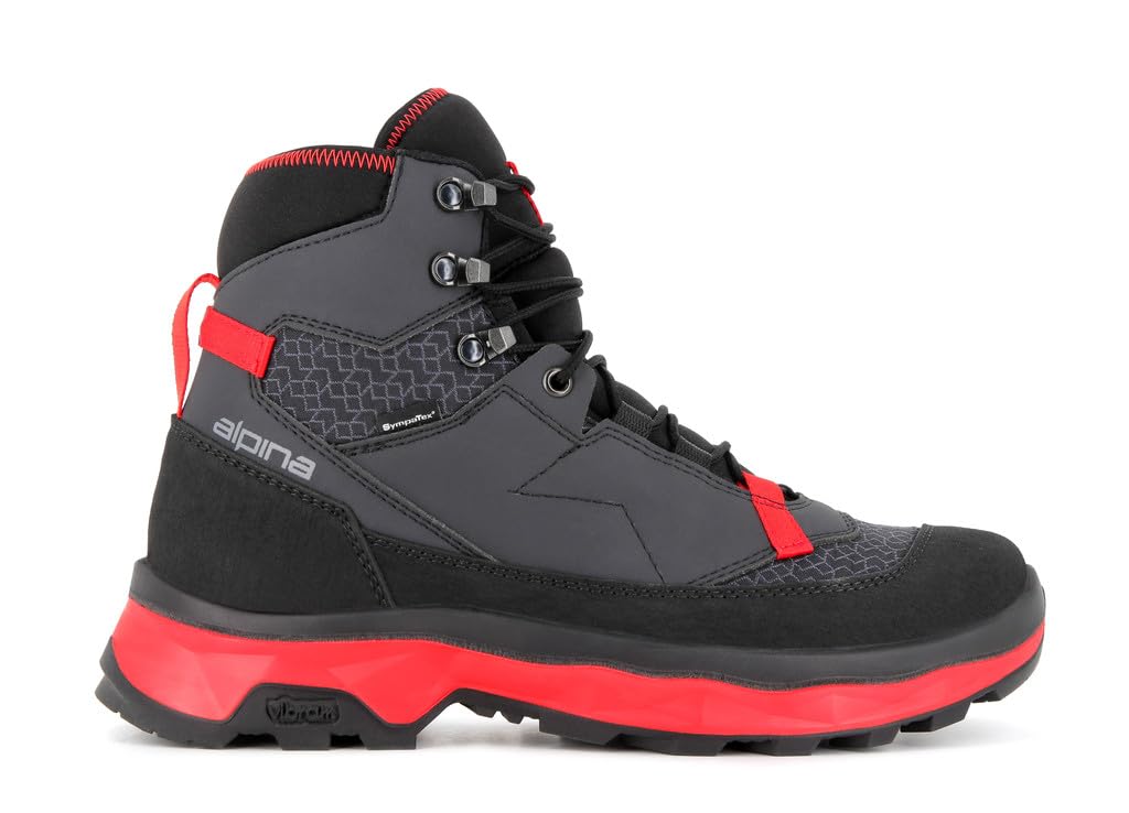 Alpina Men's Waterproof Hiking Boots - Premium Sympatex & Vibram Outdoor Shoes with Microfiber Upper (Made in Europe) - Ideal for Mountain Trekking, Backpacking & Winter Adventures