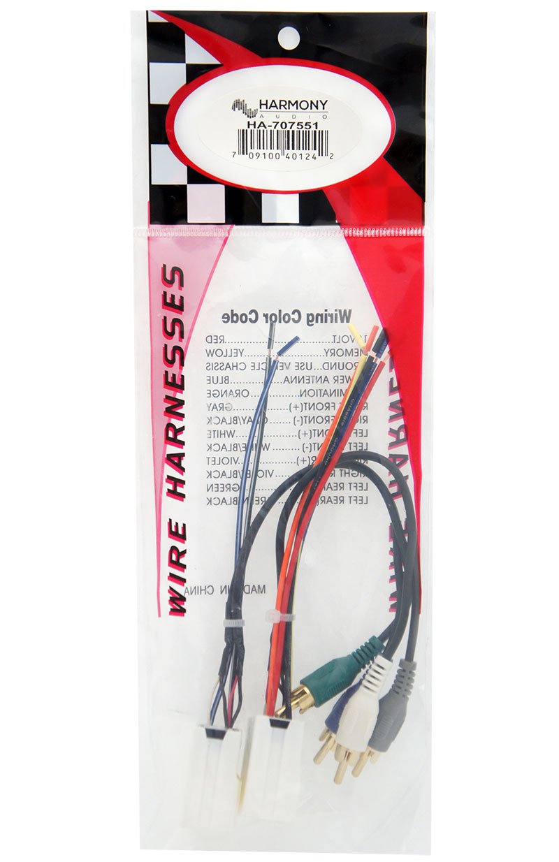 Harmony Audio HA-707551 Stereo Wiring Harness Adapter for 2002-2004 Infiniti I35 - Car Radio Installation Kit for Aftermarket Head Unit Replacement | Easy Plug & Play Installation for Seamless Audio Upgrade