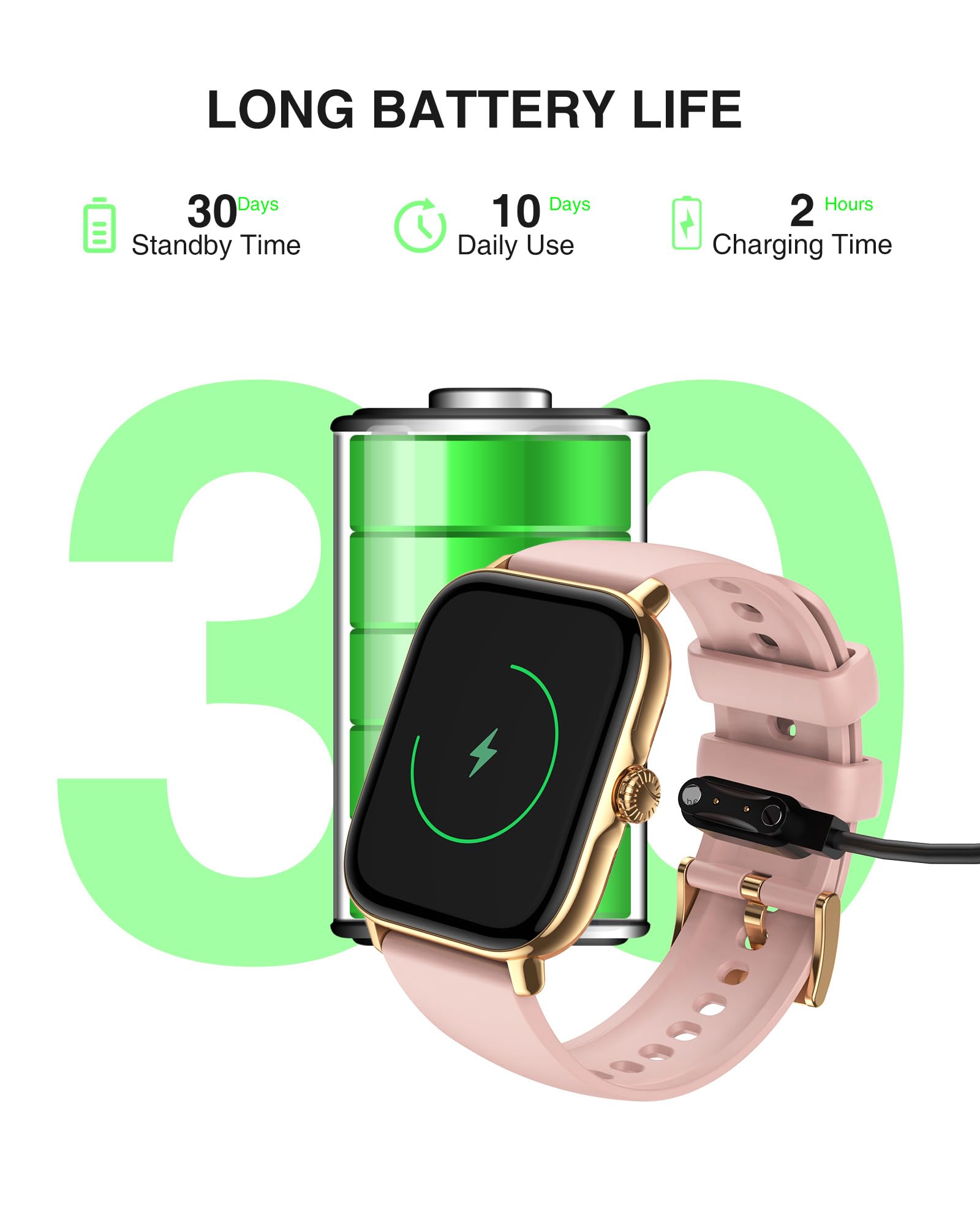 Smart Watch for Women with Bluetooth Calling - 1.85